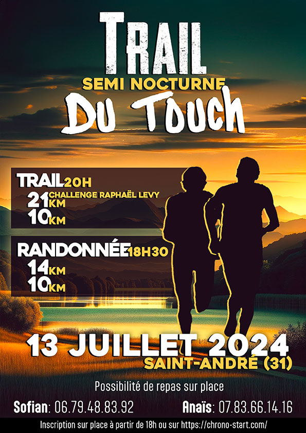 Trail semi-nocturne du Touch