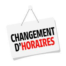 [AISA] INFORMATION IMPORTANTE: NOUVEAUX HORAIRES DU SECRETARIAT