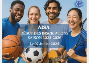 Lire la suite à propos de l’article AISA – OUVERTURE DES INSCRIPTIONS – Saison 2025-2026, Aujourd&rsquo;hui à partir de 13h