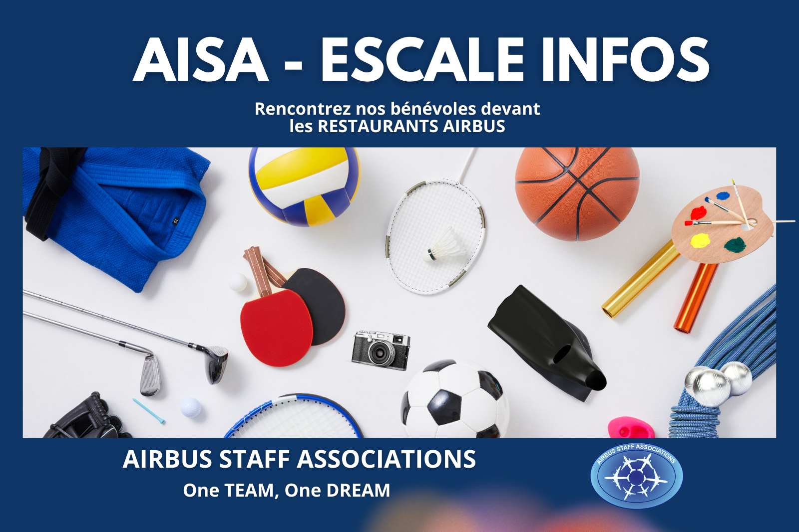 AISA : ESCALE INFOS Rendez-vous aujourd'hui au R01