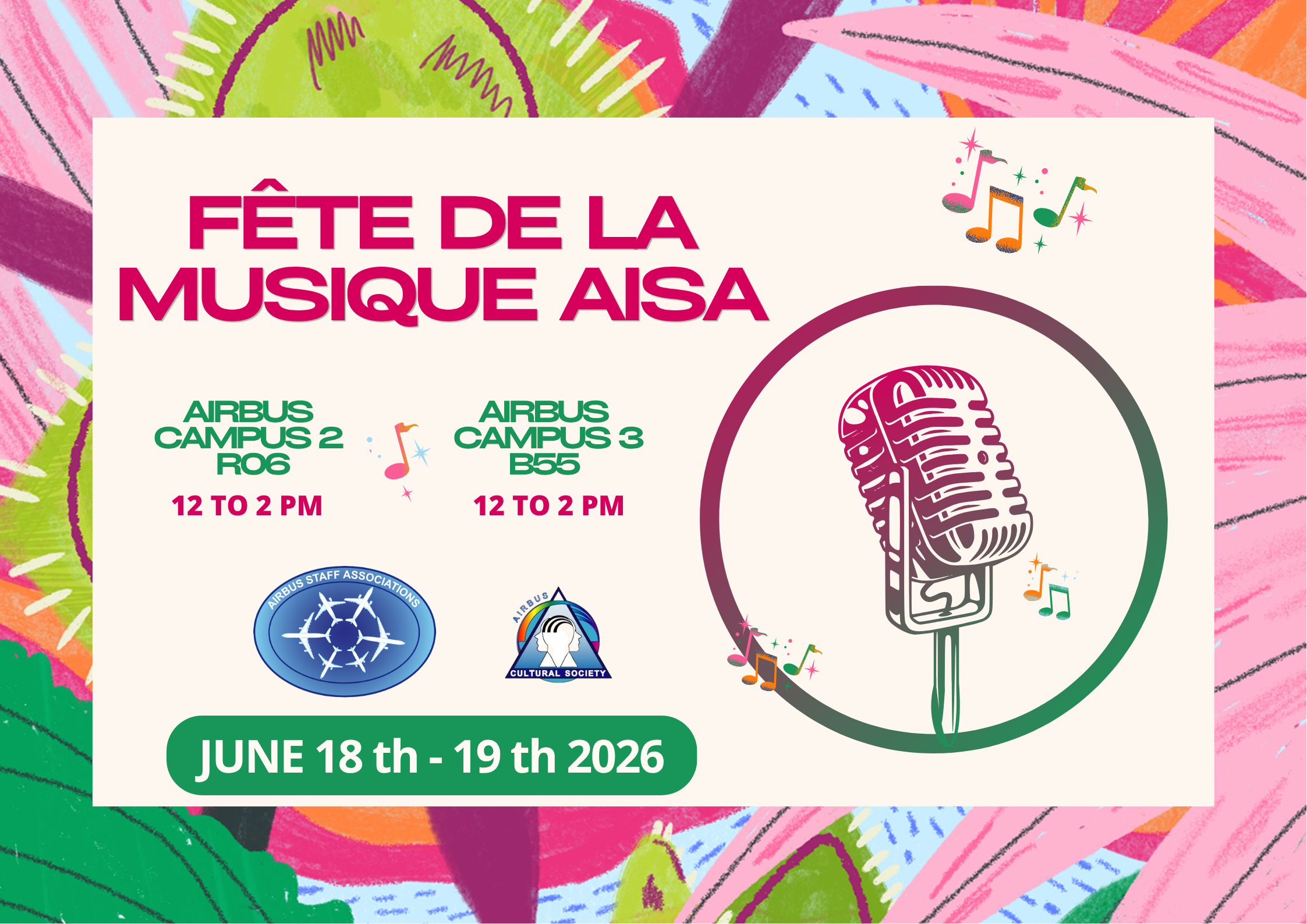 You are currently viewing AISA : FÊTE DE LA MUSIQUE 2026 !