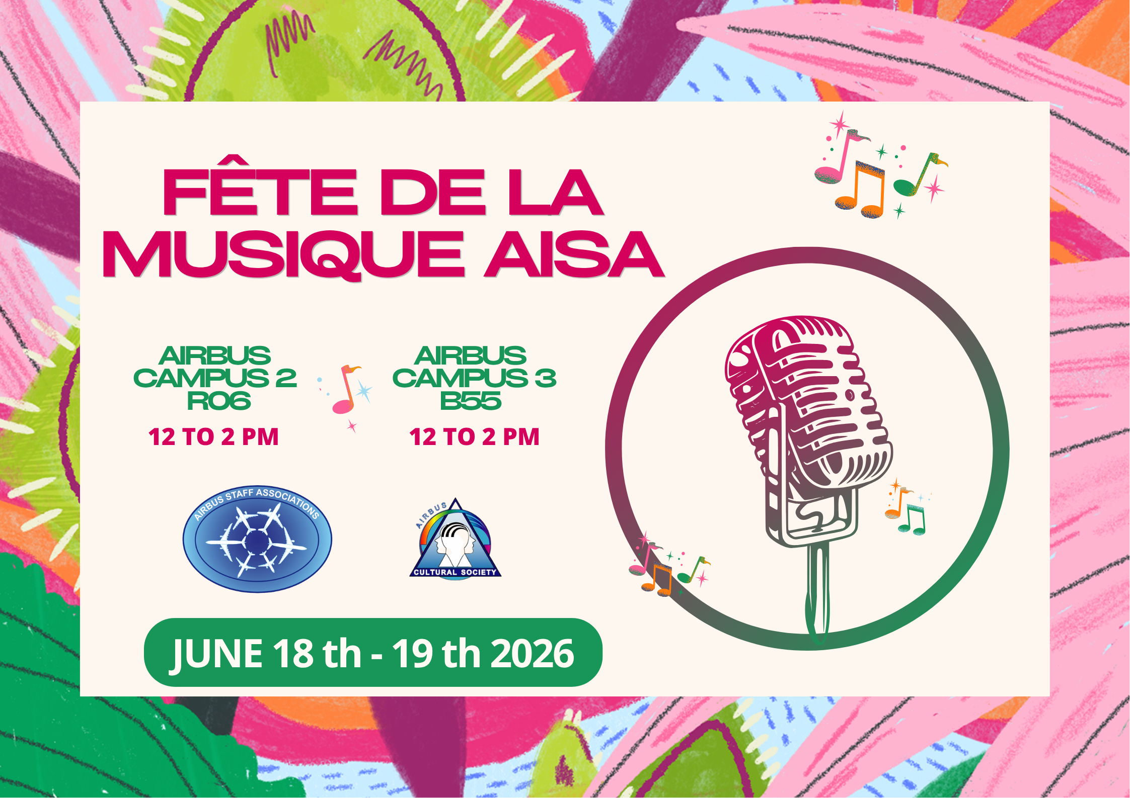 AISA FÊTE DE LA MUSIQUE : Jour 2, et la musique bat toujours son plein !