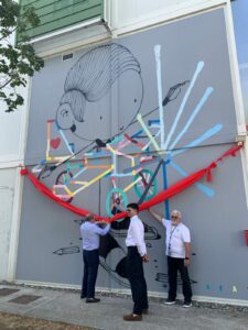 Lire la suite à propos de l’article Inauguration de la fresque dédiée à l&rsquo;aviation !